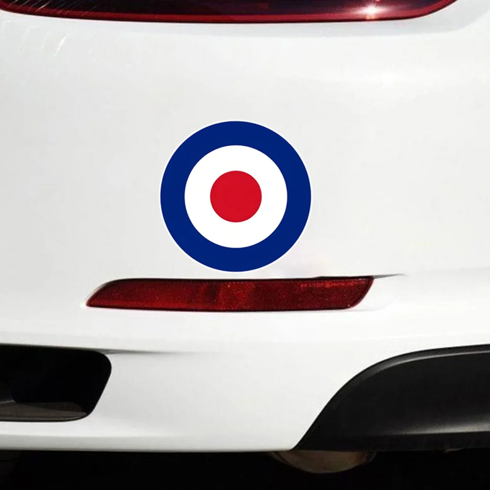 13x13cm,  Red, White & Blue Circular Design Self-Adhesive Vinyl Car Bumper Sticker & Window Decal for Home, Life, and XXX Theme