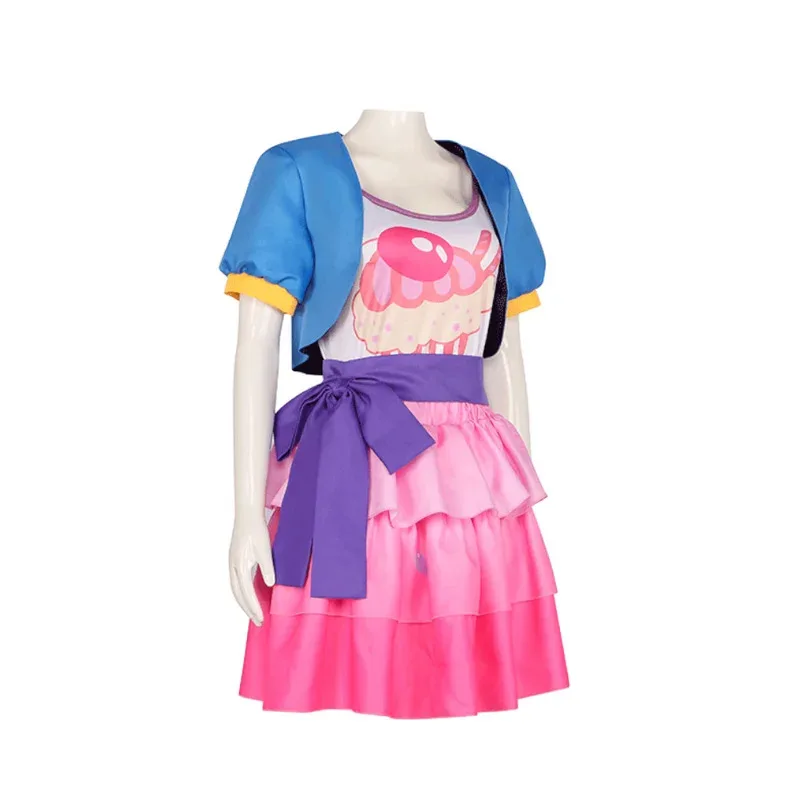 

DY20MLP Pinkie Pie Cosplay Dress Outfit for Women Girls Little Pony Princess Dress Anime Character Role Play Costume25