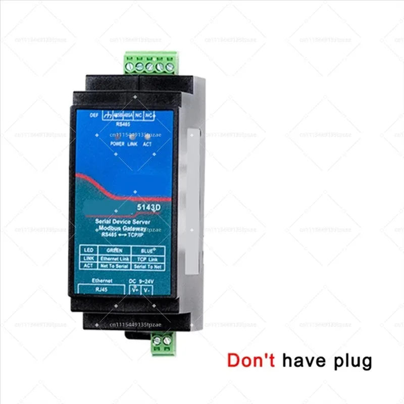 Din Rail RS485 To TCP/IP Industrial Modbus Full Duplex Communication Module DC9-24V B50B-Din-Rail