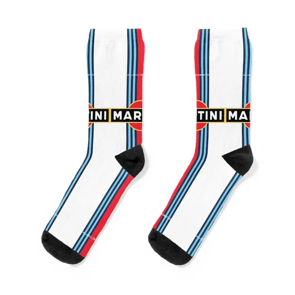 

Martini Racing Stripe Socks Toe sports kids moving stockings hockey Women's Socks Men's