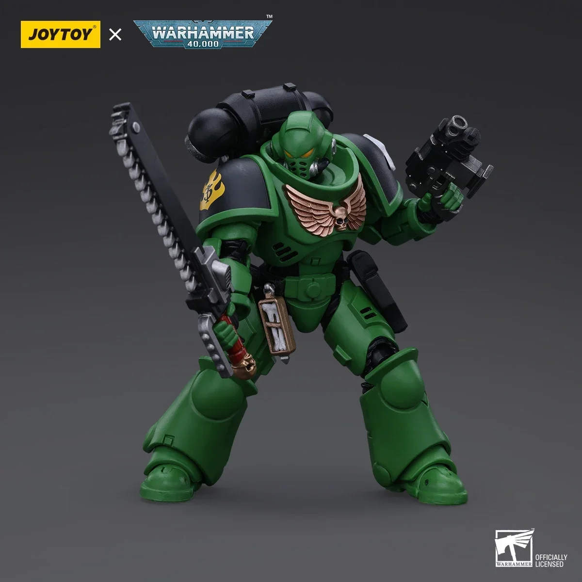 JOYTOY Warhammer 40k 1/18 Actiefiguren Salamanders Intercessors Brother Haecule Collection Anime Militair Model Jongen Speelgoed Cadeau