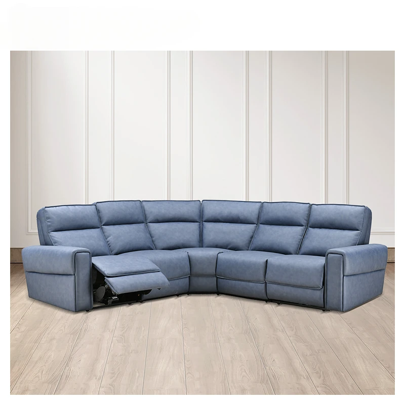 Home L Shape Corner Sofa 6 Seater Usb Charger Fabric Sectional Sofa Set Electric Recliner Couches Luxury Living Room Sofa