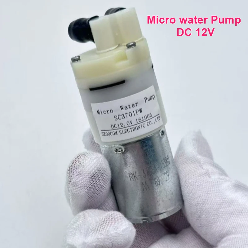 DC  12V Micro Self-Priming Water Pump 550ml/min High Flow Low Noise for Aquarium Cooling Irrigation SC3701PW