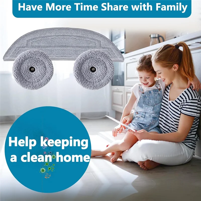 

Mop Cloth Pads Replacement Forroborock Saros 10 / G30 Robot Vacuum Cleaner Reusable Washable Mopping Pad Accessories