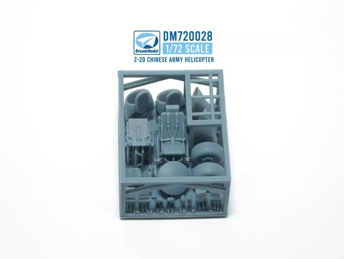 Avion d'assemblage de modèle de rêve, hélicoptère chinois DM720028, modèle d'assemblage non coloré, ornement personnalisé, cadeau d'anniversaire, 1/72