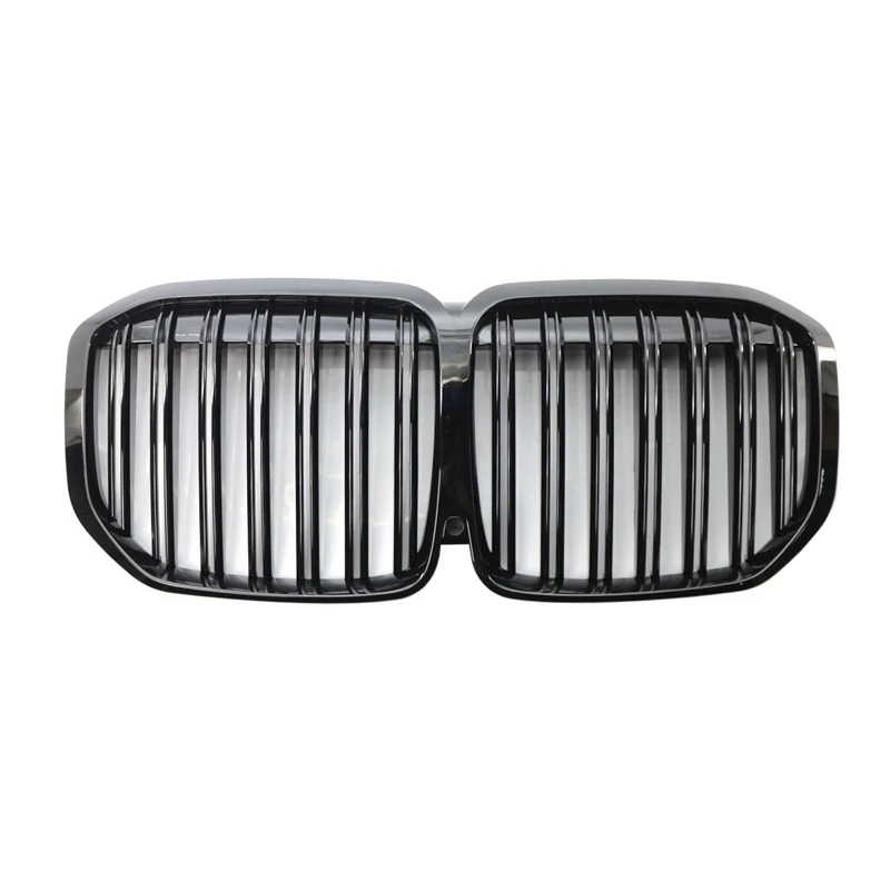 

2019 2020 2021 Performance Style Kidney Grille For-BMW X7 G07 Double Slats Glossy Black Grill Front Hood Insert