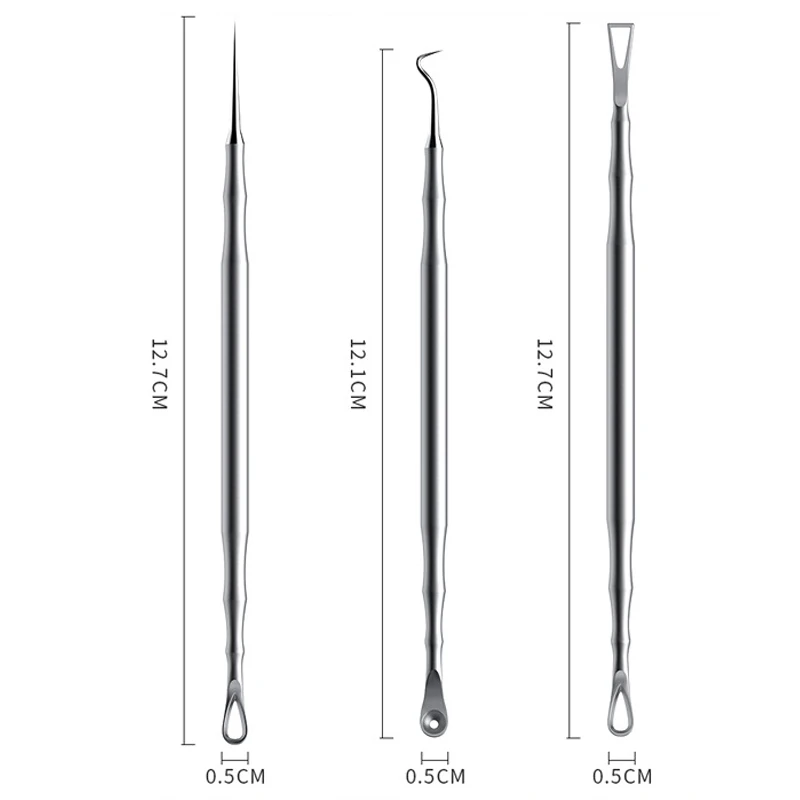 1pcs German Ultra-fine Cell Pimples Blackhead Whitehead Clip Beauty Face Salon Special Remove Acne Fat Particles Needle Tool