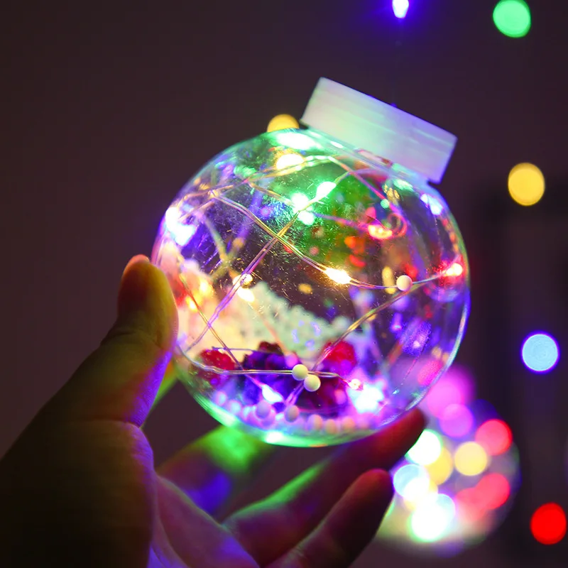 2023 LED Curtain String Light Ball Santa Claus Christmas New Year Christmas Decortions for Home Xmas Navidad Tree Decoration