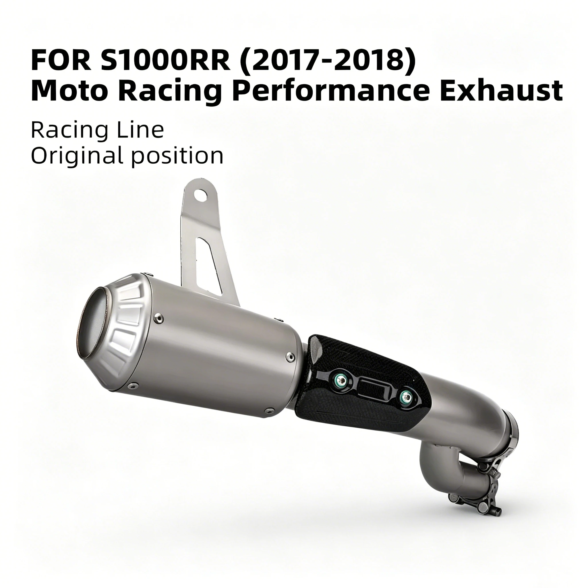 Slip on Motorcycle Racing Performance Exhaust Racing Line Original Location Motorcycle Muffle FOR S1000R S1000RR (2017-2018)