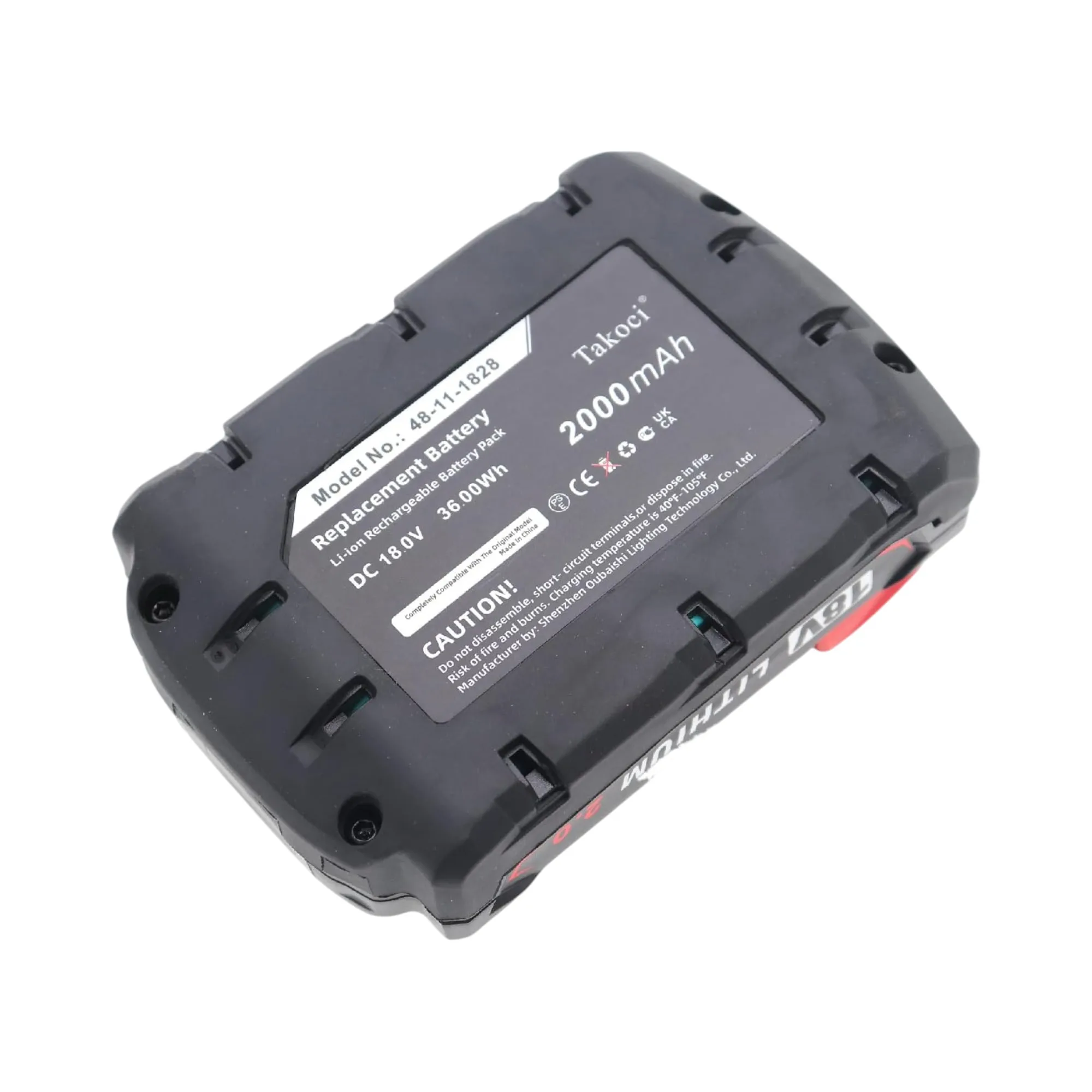 

Replacement Battery 2000mAh for Milwaukee,Berner,M18,2601,2610,2611,2620,2630,BACAG,BACCG,BACDE, BACDWD BL,48-11-1828,BBP 18