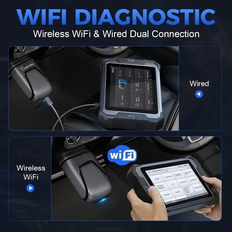 VD80BT Lite 12V Wireless OBD2 Scanner Bidirectional Full Function Diagnostic Tool for All Cars with WiFi