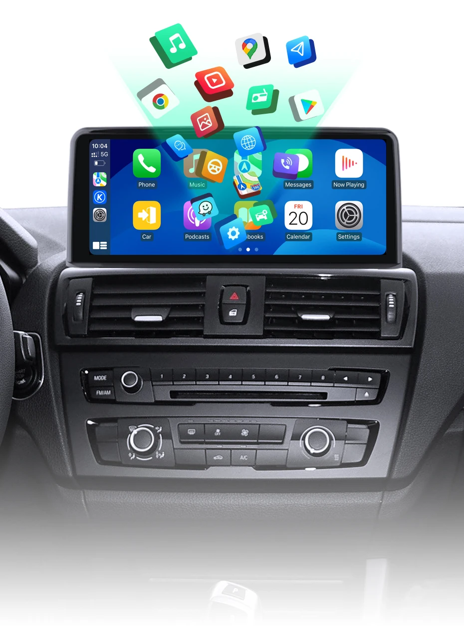 Junsun 10,25'' Multimedia-Touchscreen für BMW 1/2/3/4 Serie F20/F21/F22/F30/F31/F33/F34/F36 2012-2021 Wireless Carplay Android Auto NBT EVO System Bluetooth GPS Navigation Stereo – Detail 8