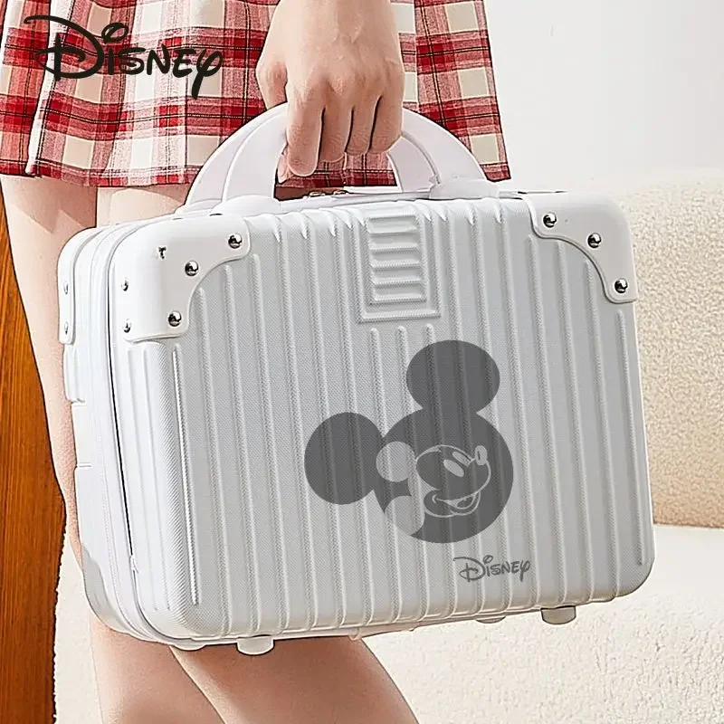 Imagem -06 - Disney-mala de Maquiagem Mickey Feminina Caixa de Armazenamento Mala de Transporte Multi Funcional Alta Qualidade Desenhos Animados Moda Novo