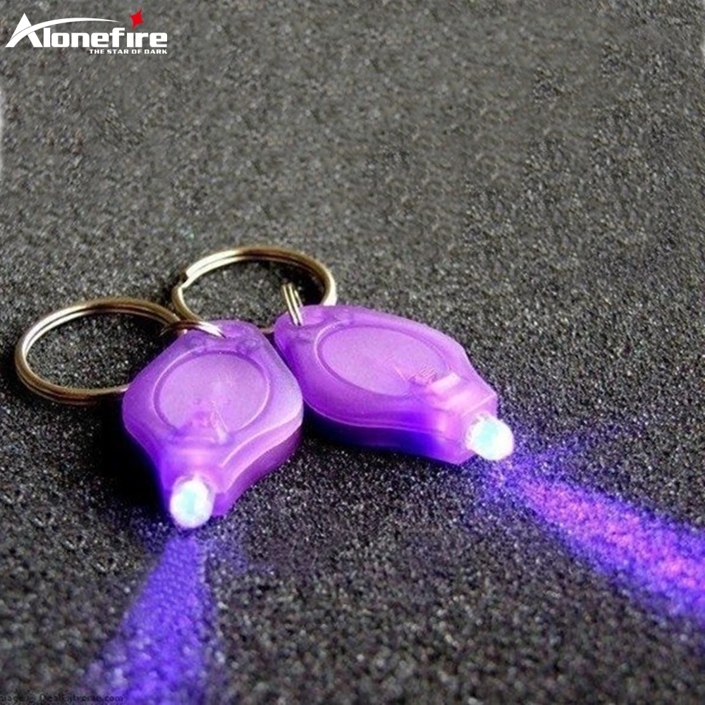 UV 365/395nm UV Keychain light for Money Ore ID Scorpion Pet Stains Cat Tinea Leakage Invisible ink Marker Fluorescent Detector