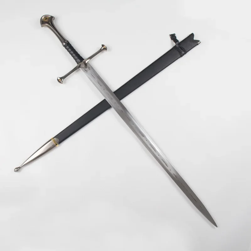 Crafts 1:1 132cm Lord II Aragorn Narthil The Shards of Narsil Long Sword Stainless steel sword Costume party Cosplay show props