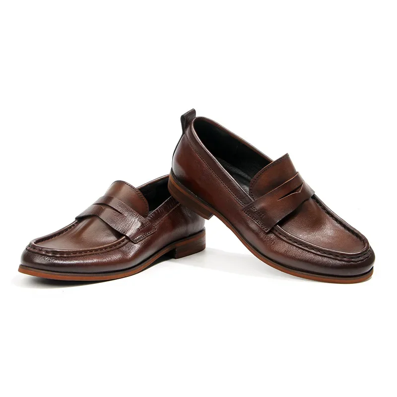 

Men's Cowhide Leather Shoes For Business And Leisure All Genuine Leather Shoes