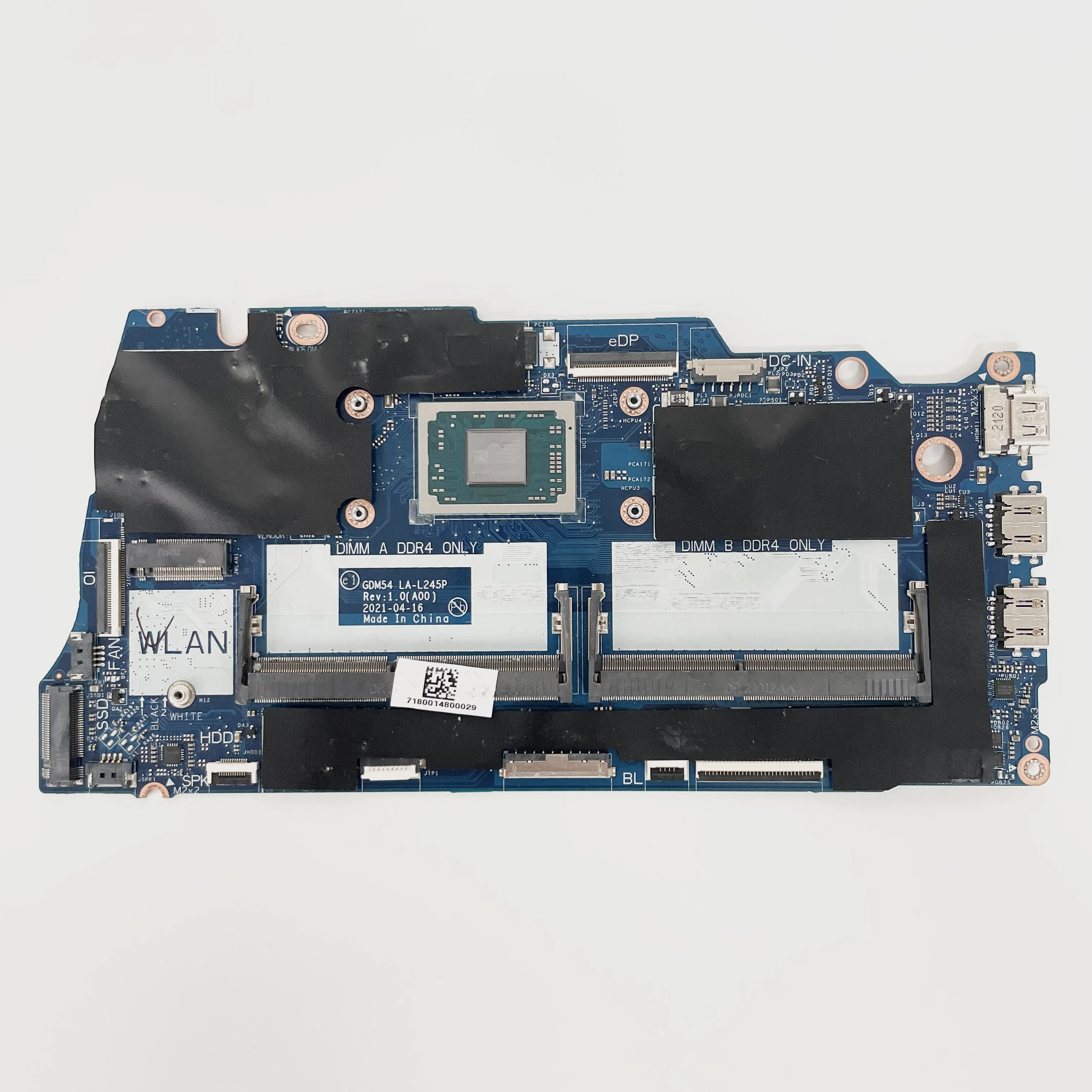 Imagem -02 - Placa-mãe Gdm54 La-l245p para Dell Inspiron 15 3515 Cpu r3 r5 r7 Uma 100 Testado