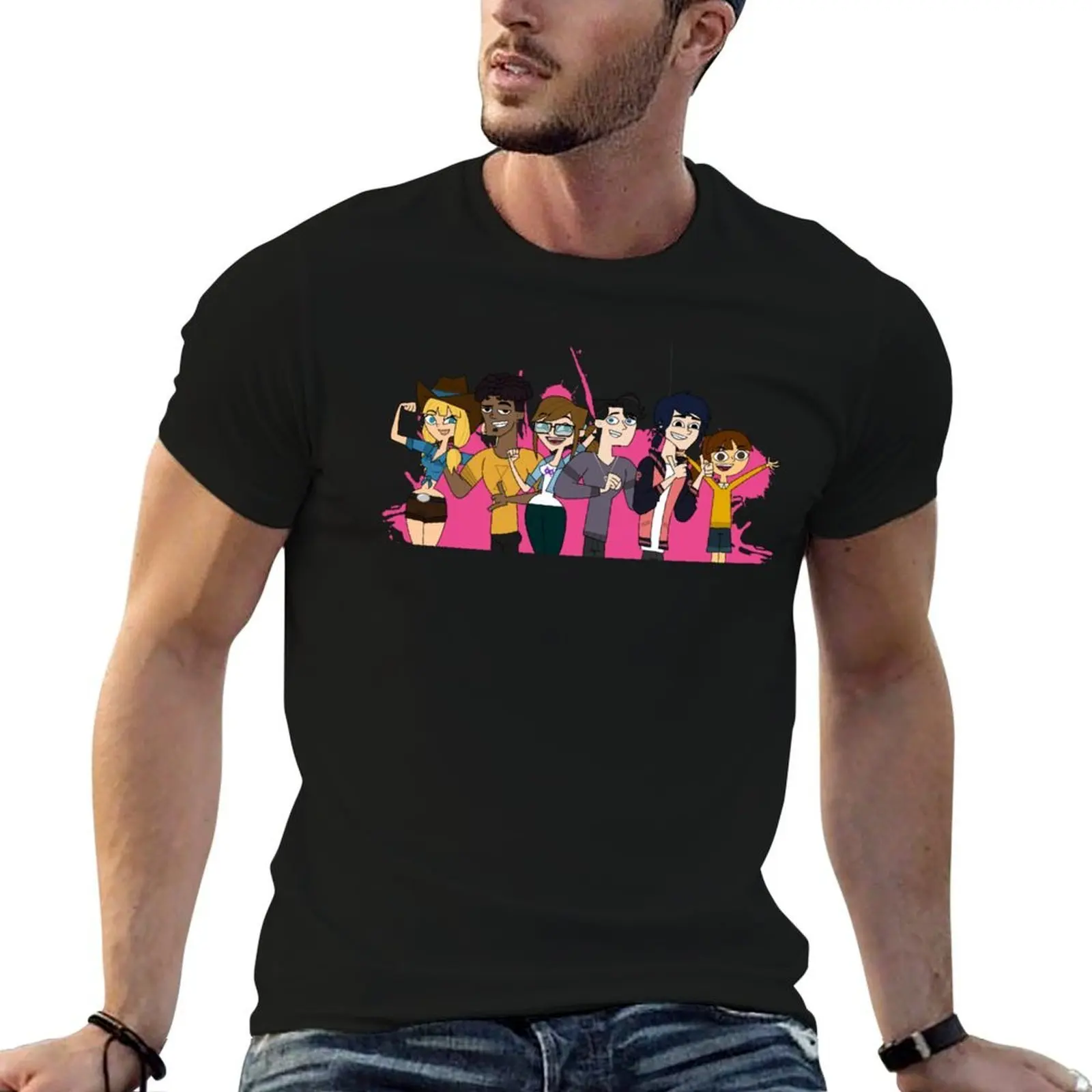 

Disventure Camp/Adventure Camp All Stars, Magenta Team! T-Shirt anime t shirts oversize t shirts for man cotton T-Shirt