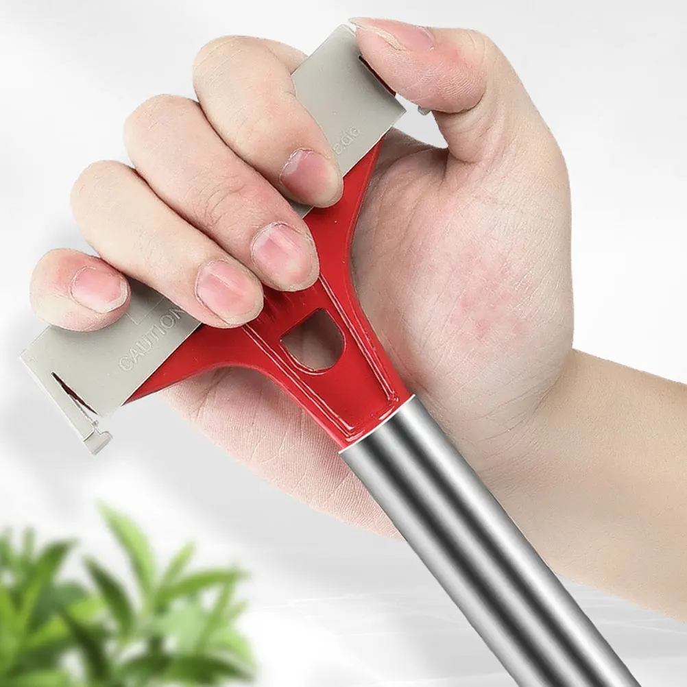 

Cleaning Scrapers 2 Sets Multi purpose Aluminum Shovel Head Stainless Steel Rod TPR H Wallpaper Paint Tile Tool Blade Window