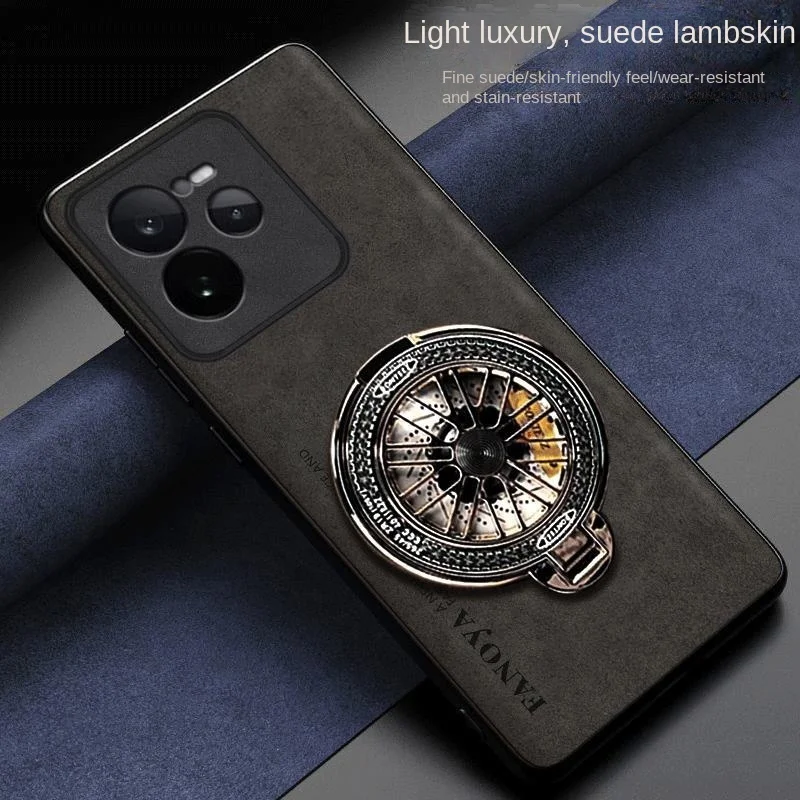 حافظة جلدية مقاومة للصدمات من Magsafe لهاتف Realme GT7 Pro Racing 15 15T neo 7 Turbo se حامل غطاء شحن لاسلكي مغناطيسي