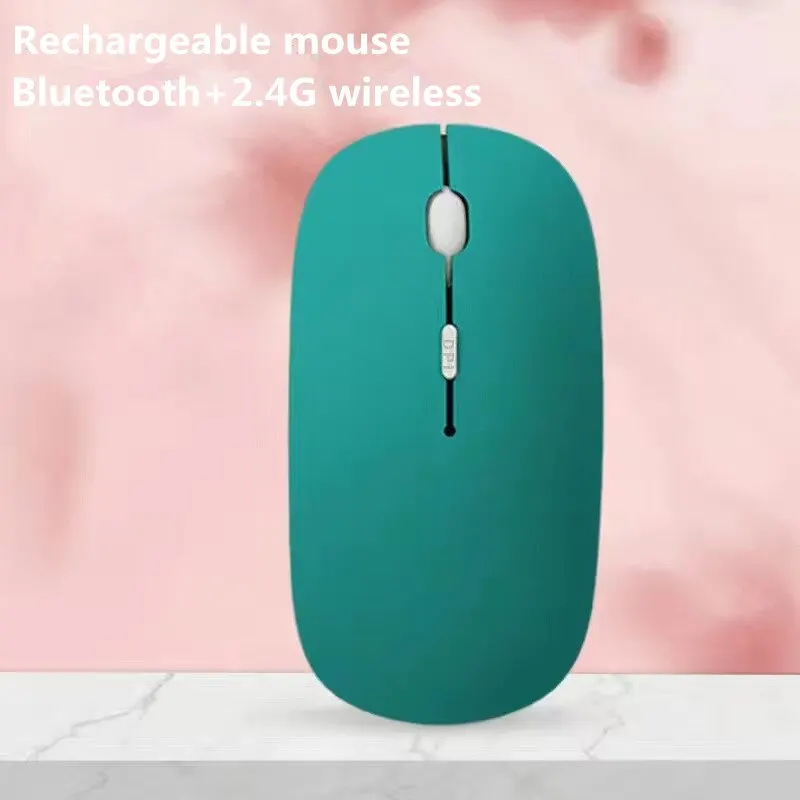 1 PC ITLY Rechargeable Wireless Bluetooth Mouse 2.4G USB Mice For Android Windows Tablet Laptop Notebook PC For IPAD Mobile