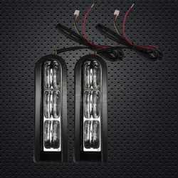 Motorcycle LED Light Accent Saddlebag Inserts Support Tail Light For Harley Touring Electra Road Glide FLTRUSE CVO FLHR 14-20