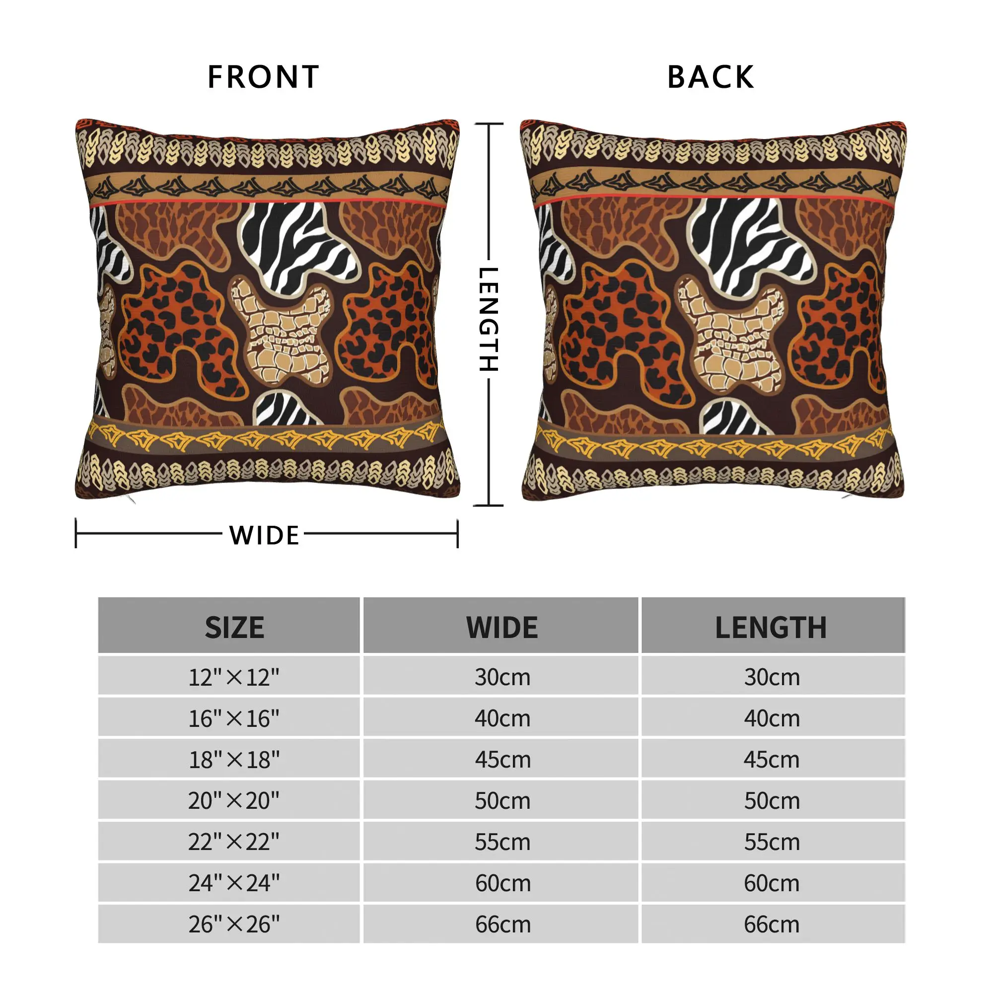 Colorful Traditional Ethnic Tribal Pattern  Throw Pillow Cover Cushions for Sofa Kizomba , Funny Pillowcover Home Decor