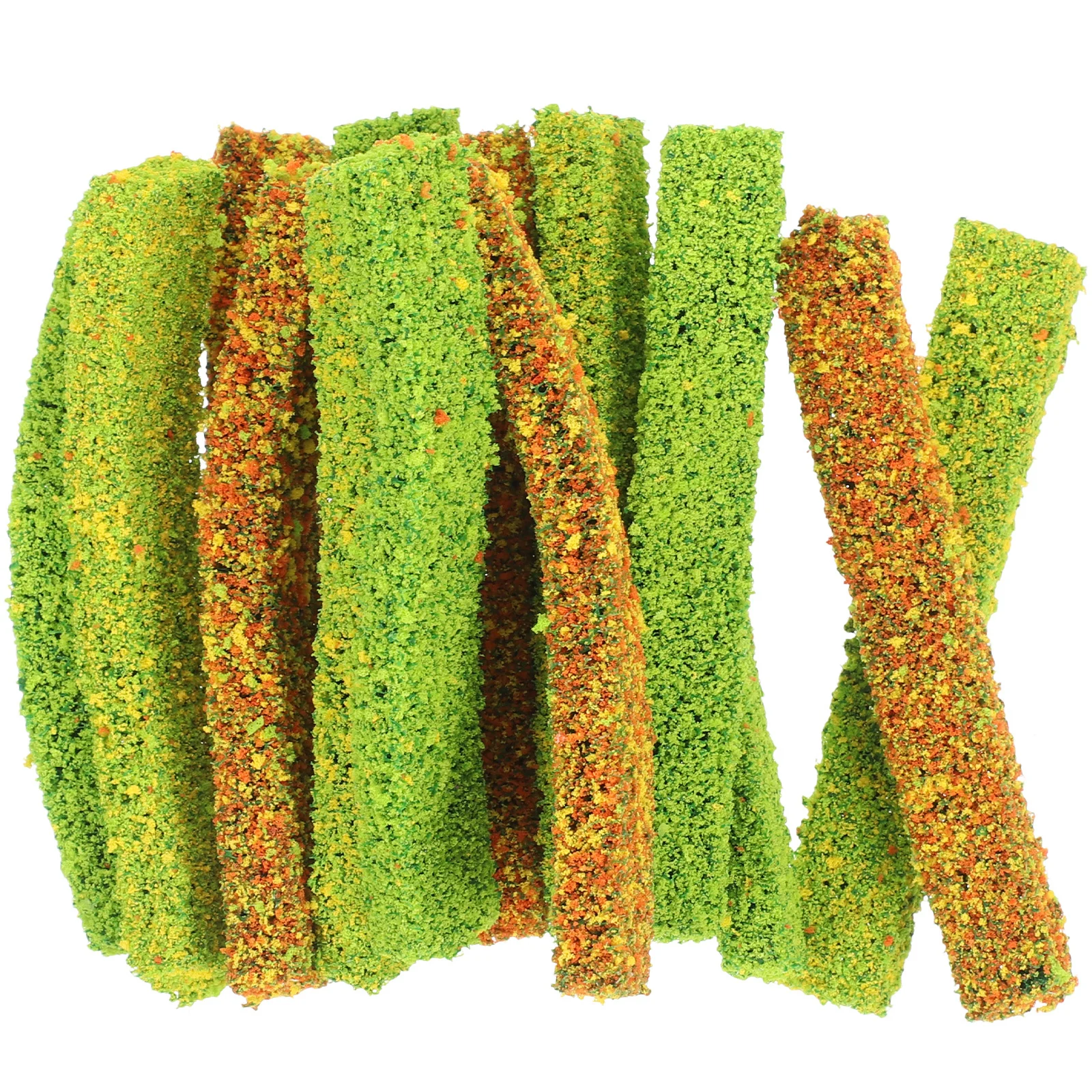 

15Pcs Fake Shrub Decor Simulation Bush Cluster Realistic Shape for Miniature Garden Railway Micro Landscape Artificial