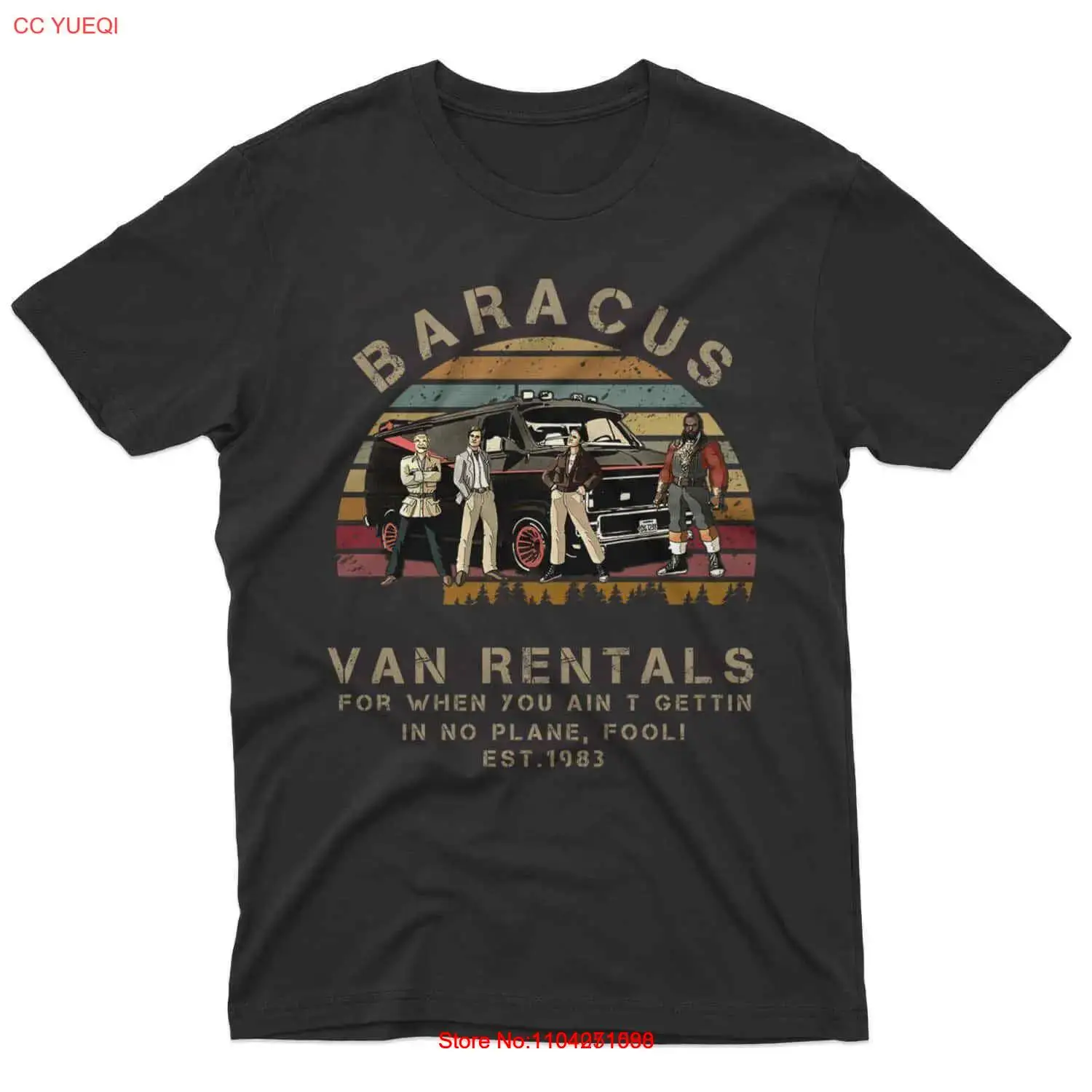 Baracus Van Rentals Movie Funny Shirt, Vintage Graphic Unisex T-Shirt