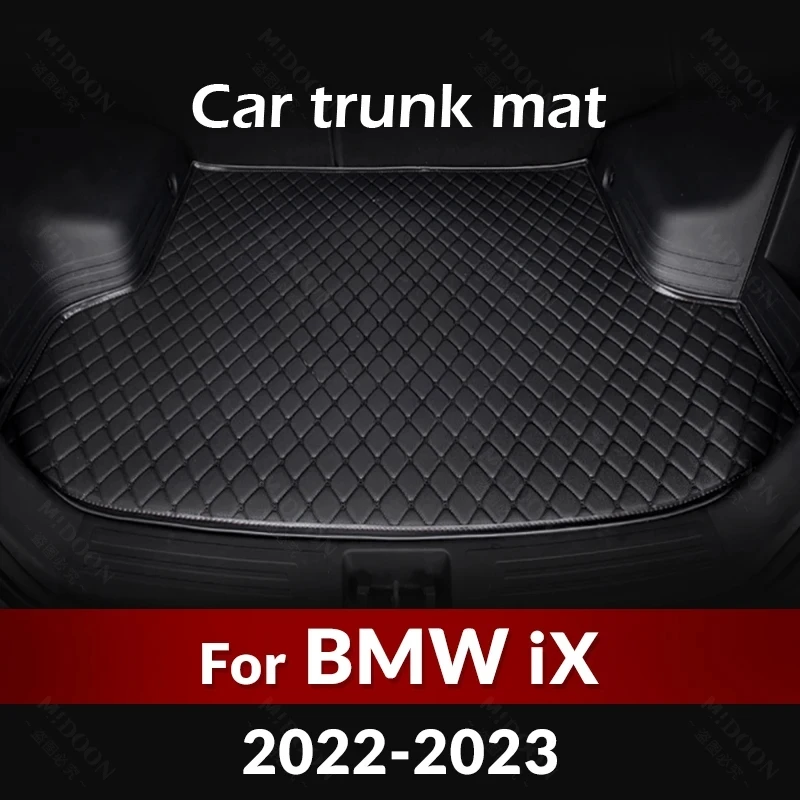 Car Trunk Mats For BMW iX 2022 2023 Custom Floor Mat Auto foot Pads Carpet Cover Interior Accessories