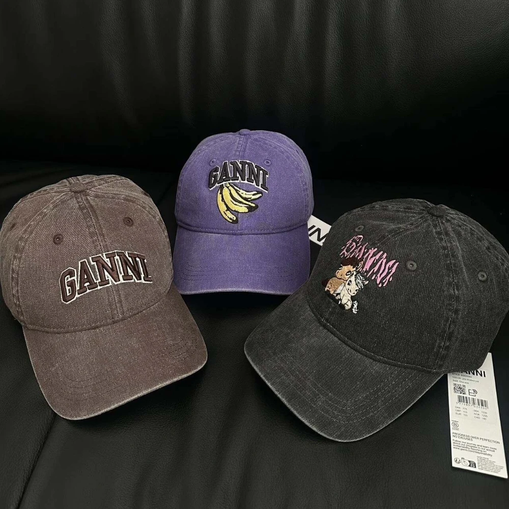 Luxury Washed Baseball Cap Vintage Embroidered Logo Graphic Dad Hat Unisex Curved Brim Casual Streetwear Fashion Designer Cap