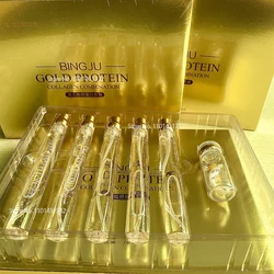 Anti Aging Hyaluronic Acid 24K Gold Active Collagen Facial Essence Protein Thread Serum Skin Care Tool for Firming Moisturizing