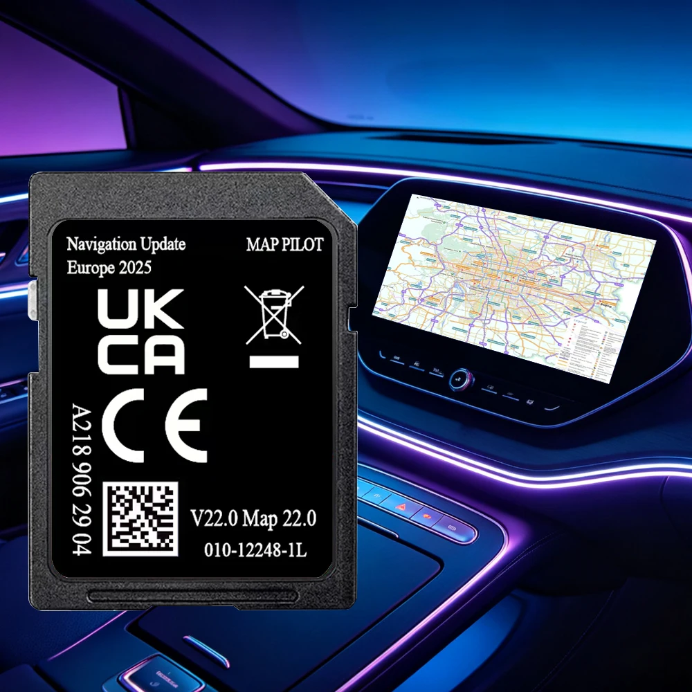 Carte SD de navigation Garmin pour Mercedes Classe A B C E CLA CLS GLS NTG5 A2189062904 V22 Version complète Carte Europe 2026