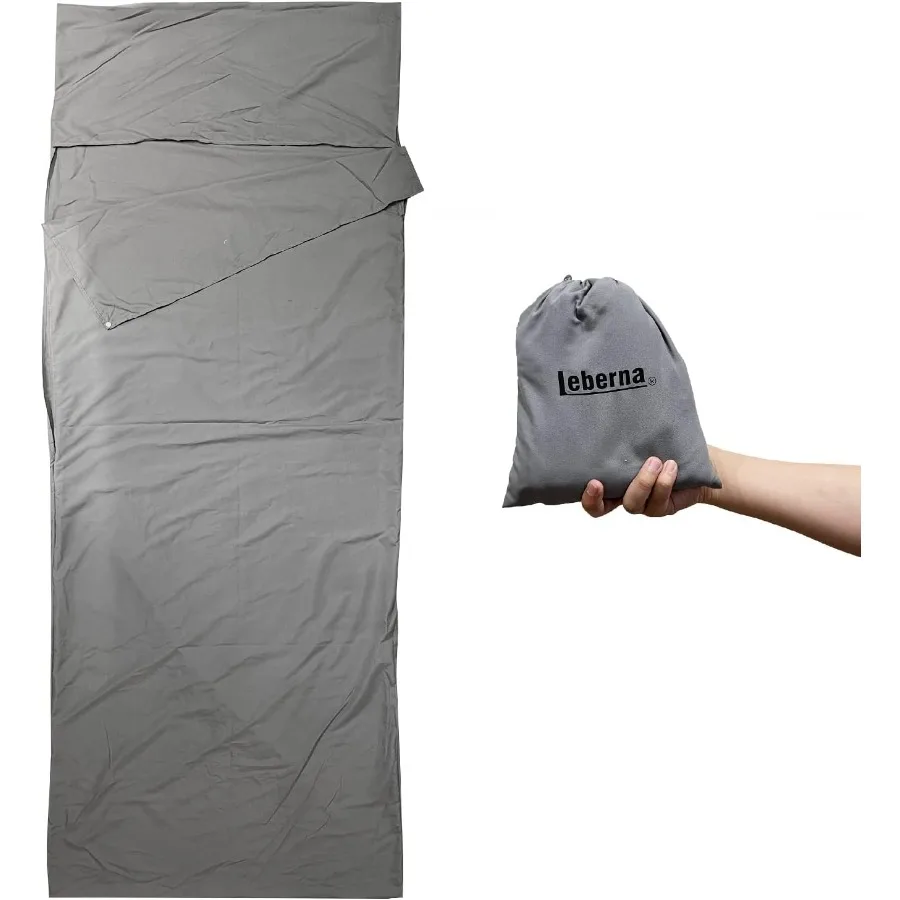 بطانة كيس النوم خفيفة الوزن للكبار كيس النوم أوراق السفر للفندق أكياس النوم للبالغين ورقة خط القطن خفيفة الوزن C #2