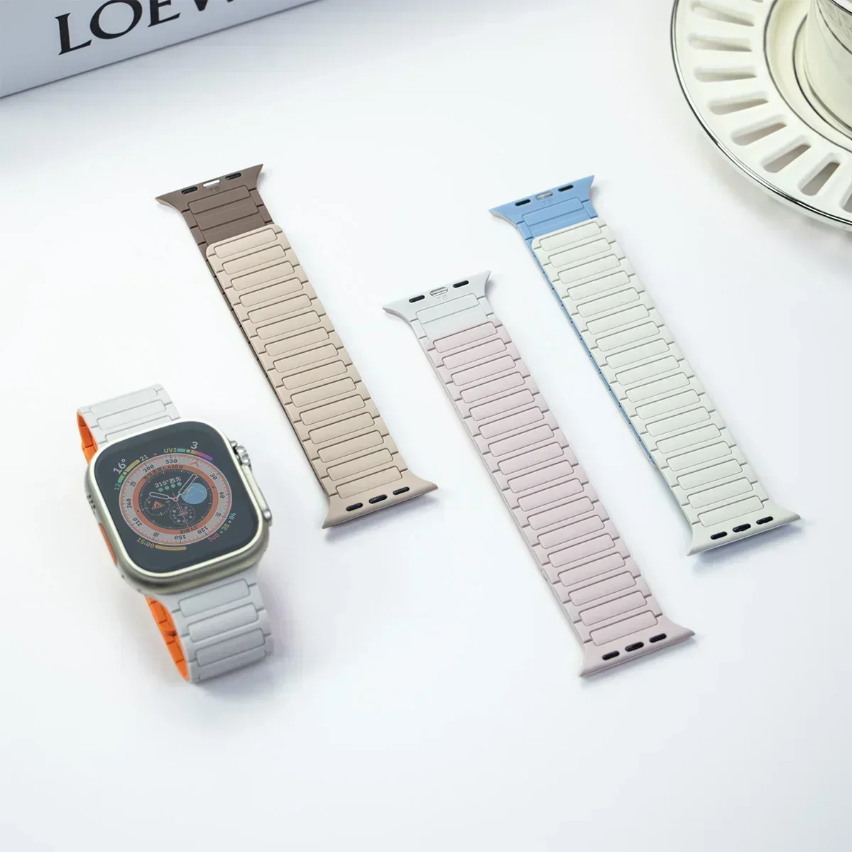 Magnetic Band for Apple Watch Ultra 2 49mm 45mm 44mm S10 46mm 42mm 40 41mm Silicone Strap for IWatch Series Ultra 2 9 8 7 6 5 4 image 5