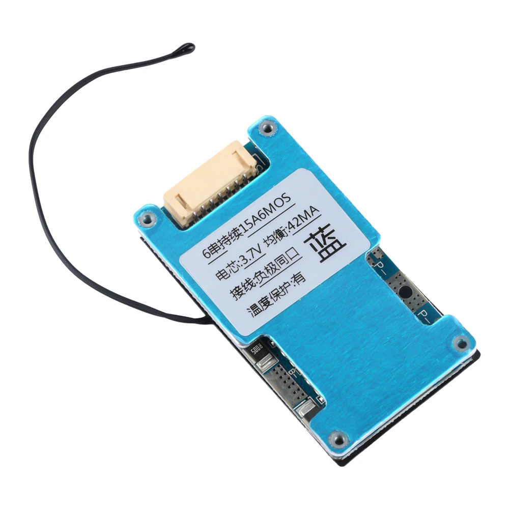 BMS 6S 22.2V 15A 20A 25A Li-ion 18650 Battery Balance Charge Board Equalizer with NTC Temperature Protection For Escooter