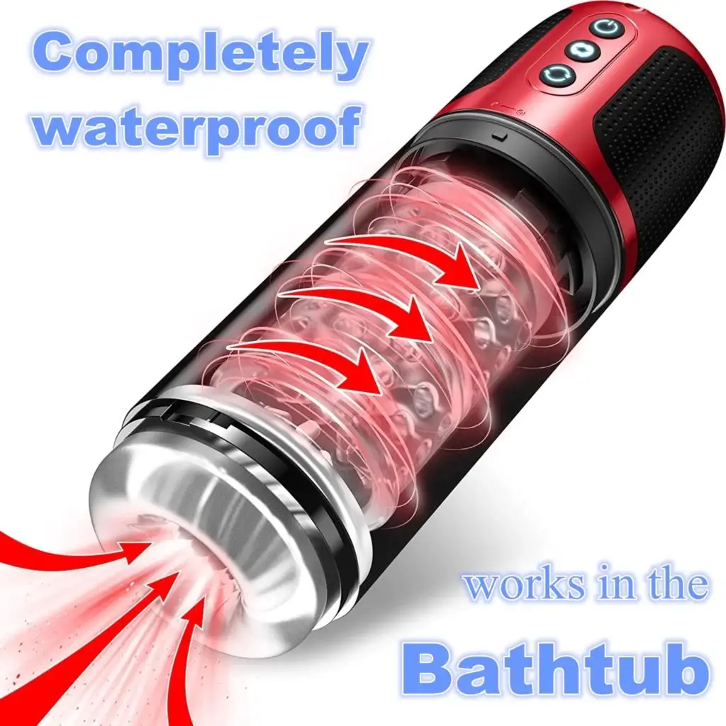 

Male Masturbator Automatic Sucking Rotated Fully Waterproof Submergible Blowjob Water Bath masturbator Adult Sex Toys for Men