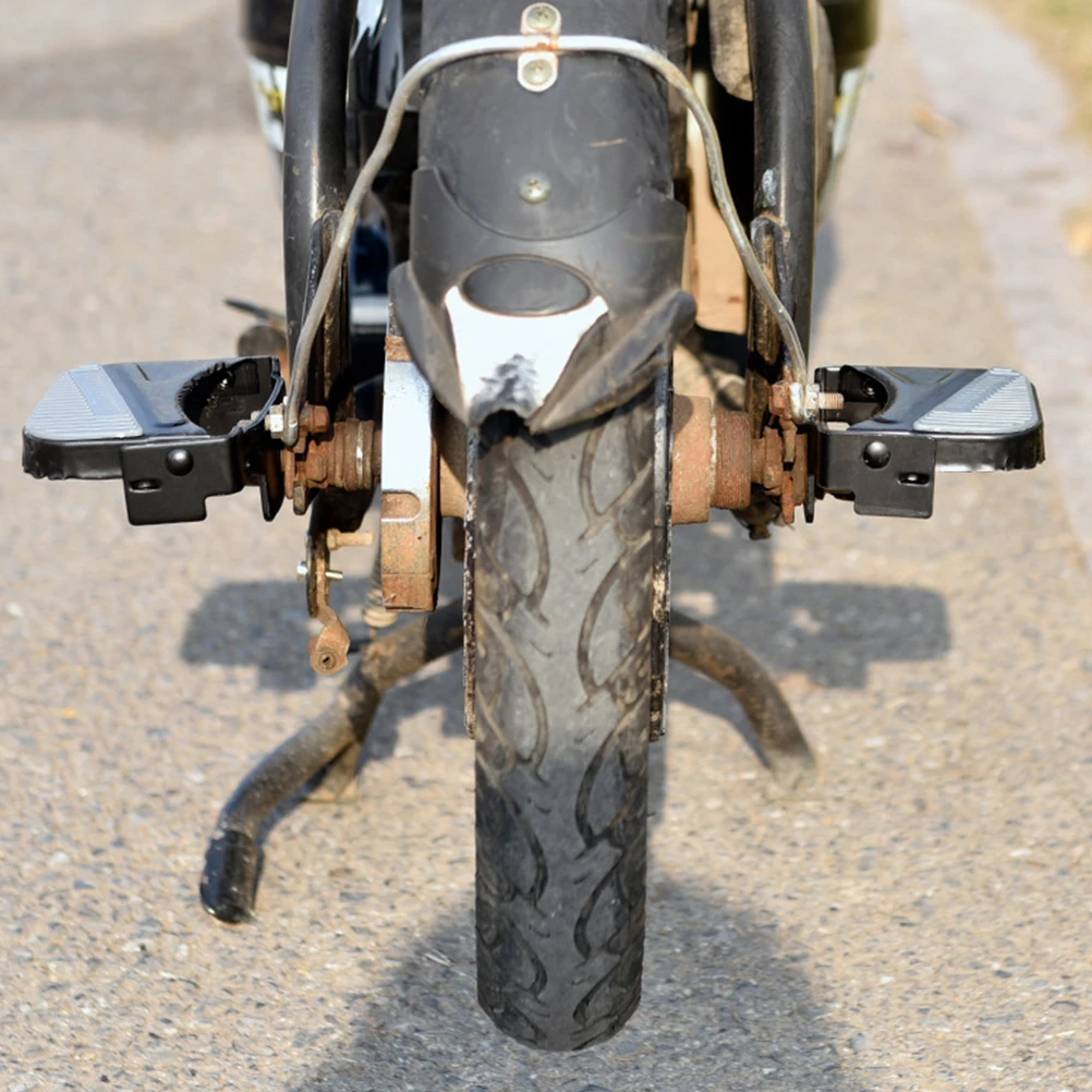 

Rear Seat Pedals Folding Steel Footrest For Mountain Electric Bike Cycling Parts Non-Slip Bike Seat Footrest