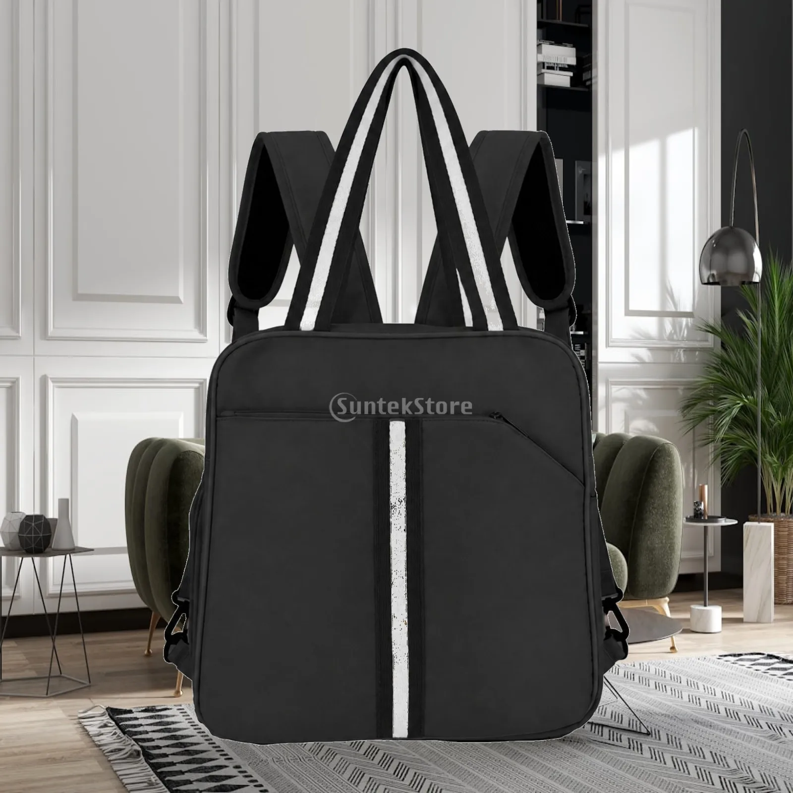 Sports Bag with Shoe Compartment Lightweight Sports Backpack with Front Pocket Pickleball Bag Structured Adjustable