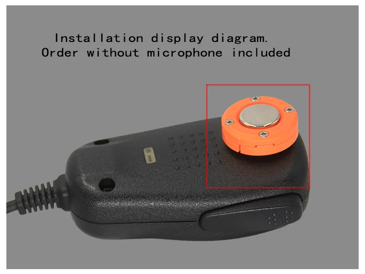 Magnetische Mikrofonhalterung, feste Halterung für Handmikrofone, Armaturenbrett-Wandhalterung für Yaesu FT7900R MH48 SSM-85D Shoud – Detail 2