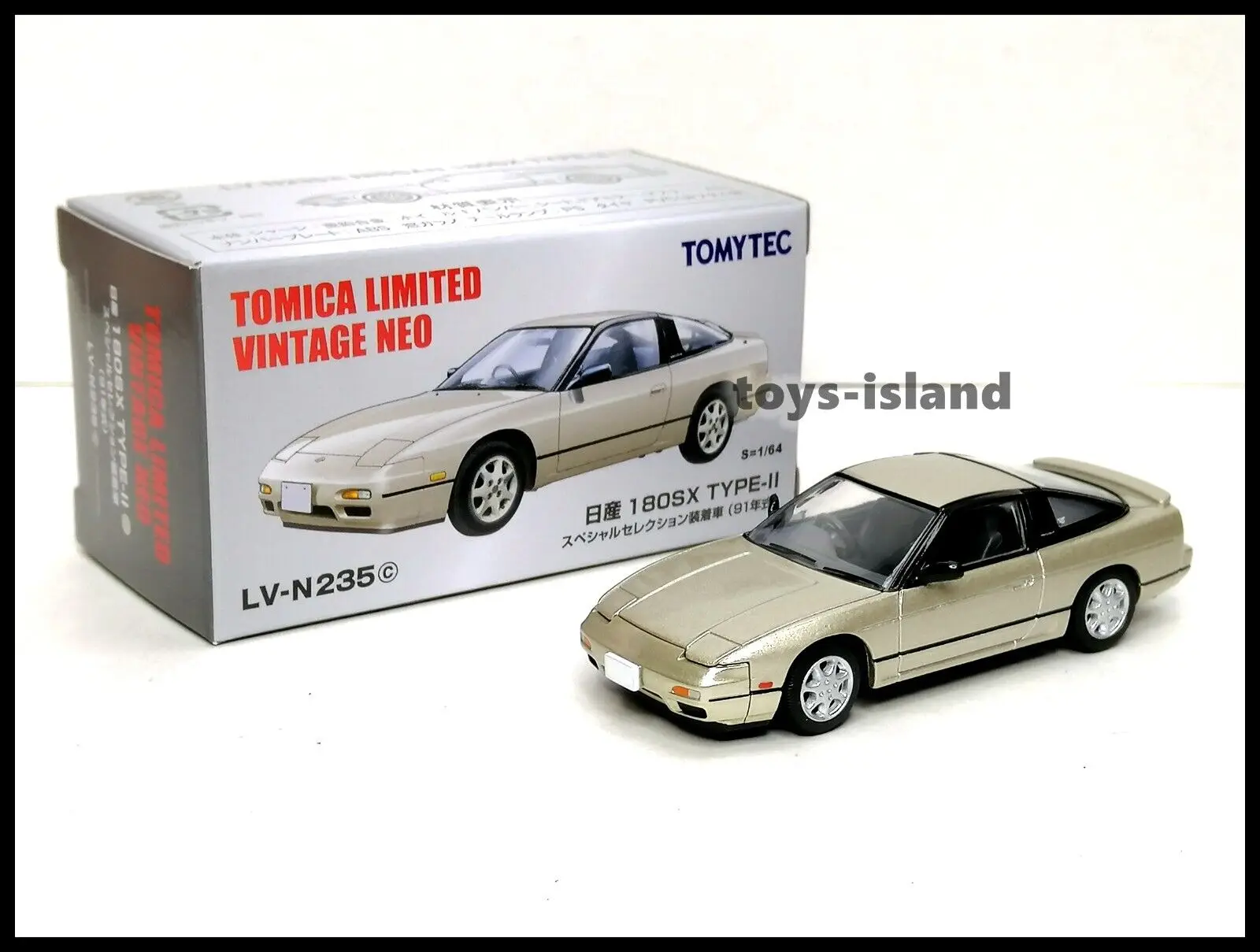 

Tomica Limited Vintage NEO LV-N235c 180SX TYPE-II Silver 1/64 TOMYTEC S1 коллекция литых моделей автомобилей ограниченный выпуск хобби-игрушки