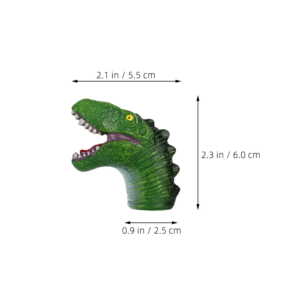 Puppet Dinosaur Hand Toy Finger Toddlers with Feet Animal Puppets Talking Story Green Parent-child