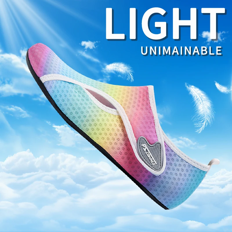 Quick Drying Water Shoes Non-Slip Breathable Summer Aqua Beach Sandal Flat Shoe Seaside Slipper For Men Women Creek Shoes 1Pair image 3