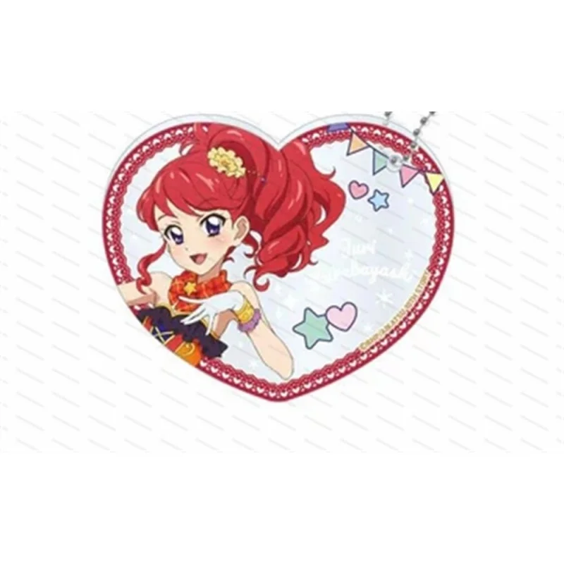 Jewelry Anime Aikatsu! 6cm HD Acrylic Keychain Cosplay Prop Nono Daichi Rin Kurosawa Hinaki Shinjō Schoolbag Pendant Toy Gifts