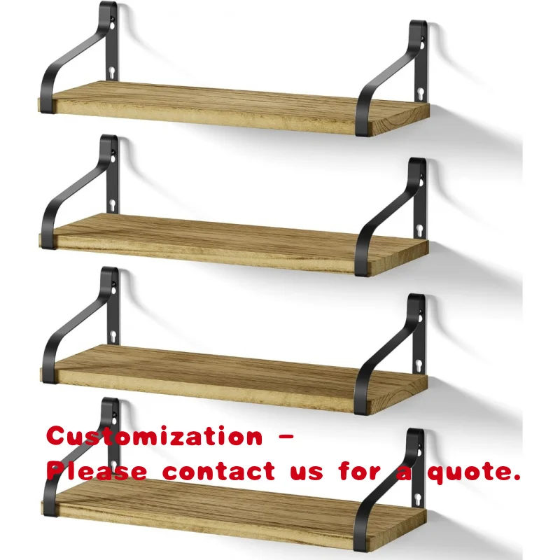custom.Custom Carved Wood Wall Mounted Storage Shelves Living Room Decoration with Spice Bag Flower Pot Display Racks