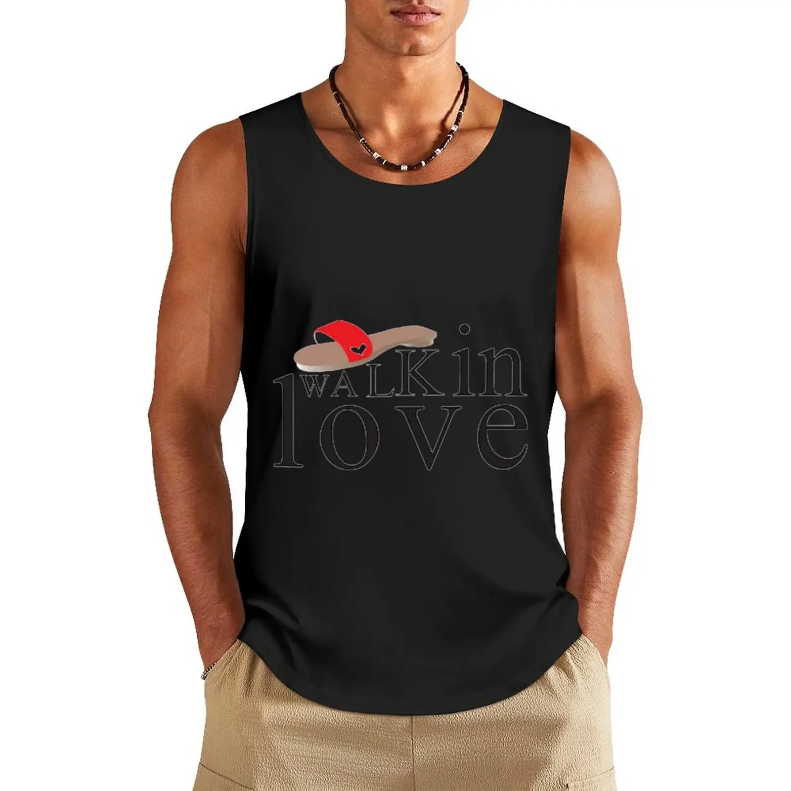 walk in love Tank Top bodybuilding sleeveless gym shirts male basketball