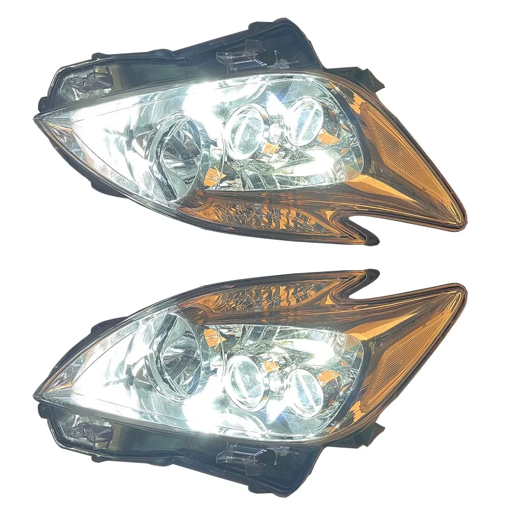 2Pcs Car Headlights Two Lens Xenon HID For Toyota Prius ZVW30 2009 2010 2011 2012 81145‑47340 81145‑47241