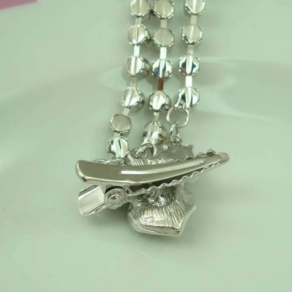 

Цепочка на голову из хрустального сплава для невесты, аксессуары для волос на лбу, белые для свадебной вечеринки, сценического представления, выпускного вечера