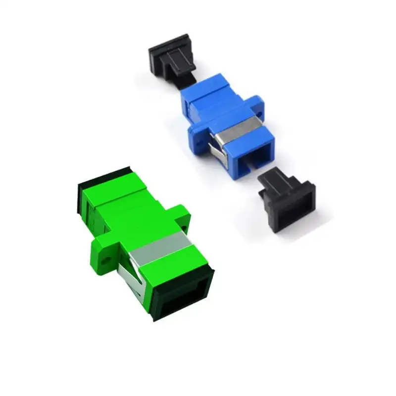 

Simplex SC/APC/UPC Fiber Optic Coupler Flange Adapter Single Mode Optical Fiber Connector Socket Metal Clip Repeat