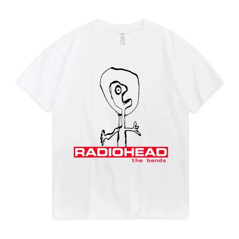 تي شيرت جديد لعام 2025 من Radiohead The Bends تي شيرت جرافيك 90s عتيق بأكمام قصيرة تي شيرت كبير الحجم ملابس الشارع الشهير تي شيرت رجالي